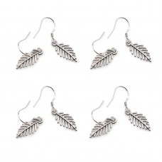 Leaf Long Earrings Dangle Women Eardrop Ear Stud Wedding Party Jewelry
