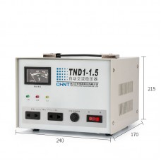 1500W Automatic Single Phase AC Voltage Regulator Stabilizer for Computer Fridge 220V TND-1.5k