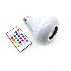 LED RGB Color Bulb Light E27 Bluetooth Control Smart Music Audio Speaker Lamps