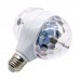 Disco Stage RGB E27 LED Lights Crystal Ball Bulb 2-Head Rotating Party Xmas Lamp