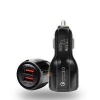 Dual USB QC3.0 Fast Car Charger Quick Charge 3.0 for iphone Samsung HTC 没有库存，下架