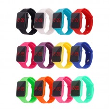 Fashion Child Kids Boy Watch LED Digital Bracelet Silicone Sports Wrist Watches