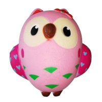 Kawaii Squishy Big Owl Soft Squeeze Bird Toy Phone Strap Stress Relieve Toy 