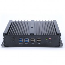 Mini Industrial PC Fanless Intel i7 5550U 2.0Gz 8G RAM 256G SSD 6x RS232 with HDMI VGA Computer