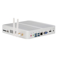 Mini Micro PC Fanless HTPC Intel Core i5 5200U 2.2 GHz Barebone VGA HDMI 