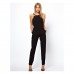 Round Collar Sleeveless Womens Jumpsuit Cotton Casual New Style 
