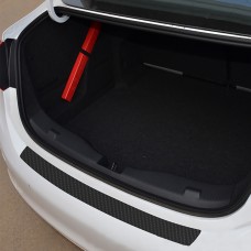 Rear Bumper Plate Door Sill Scuff Protective Sill Cover 3D Carbon Fiber Sticker Car Accessories 