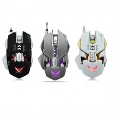 ZERODATE X300GY 4000DPI LED Optical USB Wired Gaming Mouse 7 Buttons for Gamer