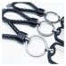 Braid Leather Chain Handmade Rope Key Buckle Pendant World Cup Football Star 