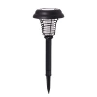 Solar Powered LED Light Pest Bug Zapper Insect Mosquito Killer Lamp Garden Lawn