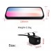  HD 8.5 Full Touch IPS Screen Car Mirror DVR Monitor with Dual DVR Camera Fornt Rear Double Recorder with Gesture Operation