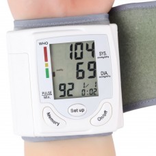 Home Health Care Worldwide Arm Meter Pulse Wrist Blood Pressure Monitor Sphygmomanometer Heart Beat Meter Machine