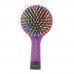 High Quality 1pc Rainbow Volume Anti-static Magic Detangler Hair Curl Straight Massage Comb Brush Styling Tools With Mirror