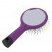 High Quality 1pc Rainbow Volume Anti-static Magic Detangler Hair Curl Straight Massage Comb Brush Styling Tools With Mirror