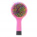 High Quality 1pc Rainbow Volume Anti-static Magic Detangler Hair Curl Straight Massage Comb Brush Styling Tools With Mirror