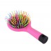 High Quality 1pc Rainbow Volume Anti-static Magic Detangler Hair Curl Straight Massage Comb Brush Styling Tools With Mirror