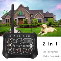 TF68 Waterproof Rechargeable Wireless Elecric Dog Fence Trainer Fencing Training System