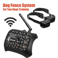 TF68 Waterproof Rechargeable Wireless Elecric Dog Pet Fence Training System 2 Collars