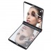 1pcs Led Makeup Mirror Lady Makeup Cosmetic Folding Portable Compact Pocket Mirror 8 LED Lights Lamps Hot Selling