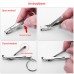 Stainless Steel Ultra-thin Foldable Hand Toe Nail Clippers Cutter Trimmer Keychain Quality High Quality