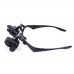 10X 15X 20X 25X Magnifier Magnifying Eye Glass Loupe Jeweler Watch Repair 2 LED
