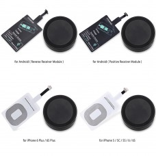 Qi Wireless Charger Pad+Charging Receiver Adapter Module for iPhone Android Cellphone