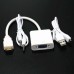 1080P HDMI to VGA Adapter Converter Cable/ USB Power Audio Cable HDTV PC