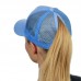 New Arrivals Woman's Ponytail Baseball Cap Summer Sun Protection Hats for Women Snapback Adjustable