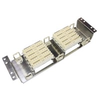 Stainless Steel 100 Pairs Telephone Patch Panel Krone Voice Module VDF Distribution Frame