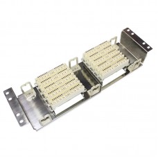 Stainless Steel 100 Pairs Telephone Patch Panel Krone Voice Module VDF Distribution Frame