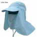Anti-UV Sun Hat Outdoor Sunscreen Visor Fishing Hat Men Women Summer Protection Face Neck Cover Sport Hiking Caps