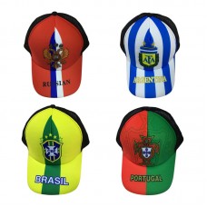 2018 Russia World Cup Hat Cap National Team Soccer Football Baseball Fans Unisex