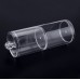 Clear Plastic Cotton Swab Holder Dual Layer Q-Tip Storage Nail Art Remover Paper Holder 