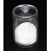Clear Plastic Cotton Swab Holder Dual Layer Q-Tip Storage Nail Art Remover Paper Holder 