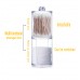 Clear Plastic Cotton Swab Holder Dual Layer Q-Tip Storage Nail Art Remover Paper Holder 
