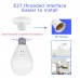 Bulb Light Lamp 960P HD WIFI IP Camera Security CCTV Video Monitor Hidden Camera