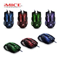 iMice X9 Ergonomic Gaming Mouse Optical Game Colorful Light Mice 6 Button