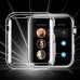 For Apple Watch Silicone TPU Case 360 Degree Clear Skin Cover for iWatch 38/42mm