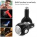 4 in 1 LED Light Dual USB Car Quick Charger Shaver Razor Safety Emergency Hammer