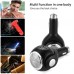 4 in 1 LED Light Dual USB Car Quick Charger Shaver Razor Safety Emergency Hammer