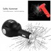 4 in 1 LED Light Dual USB Car Quick Charger Shaver Razor Safety Emergency Hammer