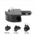 Multifunction Car Wall USB Charger 2.4A 2-in-1 Dual Port USB Car Charger and Home Travel AUS/UK/EU/US