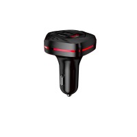 YAZA LED Quick Charge 5V 3.1A 2-Port Mp3 Player USB Car Charger 6 in 1 Transmitter