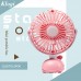 360Deg Fun Adjustable Portable USB Rechargeable Battery Mini Fan Oscillating Clip On Desk for Baby Stroller