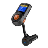 Handsfree Radio Car Charger Bluetooth FM Transmitter Auto-Scan FM Wireless In-Car Radio TF