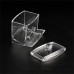 Clear Acrylic Cotton Swab Q-tip Storage Bud Holder Box Cosmetic Makeup Case