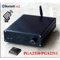 Finished F3 Bluetooth 4.2 Remote Preamplifier Stereo HiFi PGA2310 Preamp Amplifier
