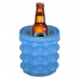 Ice Cube Maker Genie Space Saving Silicon Ice Bucket Kitchen Tool for Chilling Party Drink Beverages