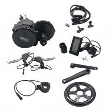 36V 250W Bicycle Motor Conversion Kit BBS01 Mid-Drive with Integrated Controller C965 LCD Display 