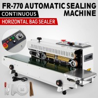 FR-770 110V Continuous Automatic Sealing Machine Sealer Horizontal PVC Membrane Bag 110V/220V